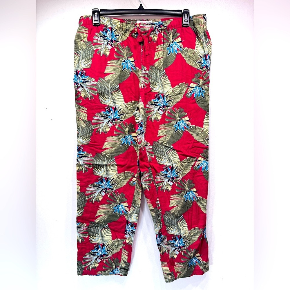 Tommy Bahama Tropical Flannel Men’s Lounge Pants 100% Cotton Drawstring Waist